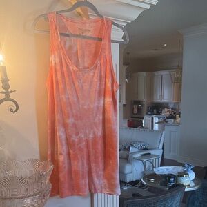 Show Me Your MuMu Orange Tie-Dye Swim Cover-Up